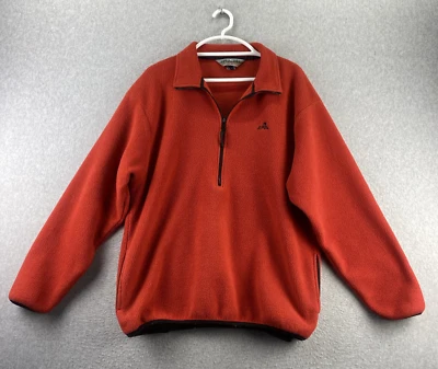 Pullover EMS Para Hombres Grande Rojo 1/4 Cremallera Polar Exterior Senderismo Retro Hecho en EE. UU. Poliéster Foto 1 de 4