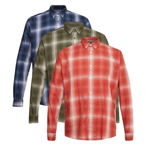 Esprit Herren Hemd Langarm Kariert Reine 100% Baumwolle Slim Silhouette Oberteil - Bild 1 von 23