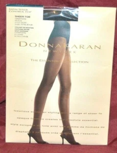 Donna Karan Satin Sheer Control Top Pantyhose Med/Plus Petite Choose Colors (2H  - Picture 1 of 7