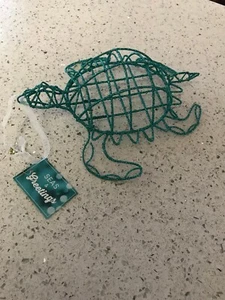 Decorazione natalizia piazza San Nicola filo tartaruga SEI E SALUTI nuova con etichetta vedi foto - Foto 1 di 3