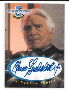 1999 Skybox Babylon 5 Profiles Efrem Zimbalist William Edgars Signed AUTO A5 SP - Picture 1 of 1