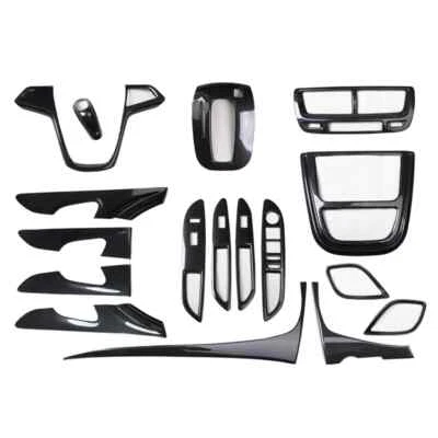 Pegatinas para embellecedores de engranajes de consola central de fibra de carbono ABS para Buick Encore 2013-2015 Foto 1 de 4