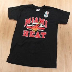 new nwt vtg MIAMI HEAT single stitch t-shirt youth LARGE 14-16 90s usa made nba - Picture 1 of 6