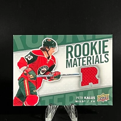 Petr Kalus 2007-08 Upper Deck Rookie Materials #RM-KA Rookie RC WILD LOOK!! - Image 1 of 2