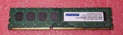 AVF6451U64F9333G2-HYAP Avant 4GB DDR3 Non ECC PC3-10600 1333Mhz 2Rx8 Memory - Image 1 of 2