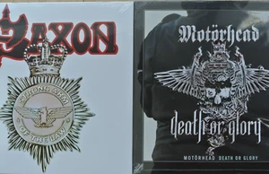 SAXON Strong Arm OfThe Law LP Ltd EdSplatter + MOTORHEAD Death Or Glory LP Vinyl - Picture 1 of 4