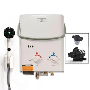 Eccotemp L5 Tankless Point-Of-Use Water Heater with Flojet Pump and Strainer - Picture 1 of 12