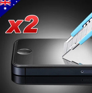 2xScratch Resist Tempered Glass Screen Protector for Apple iPhone 5/5S/5C/SE 1st - Picture 1 of 6
