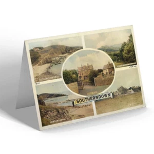 GREETING CARD - Vintage Wales - Southerndown (b) - Picture 1 of 1