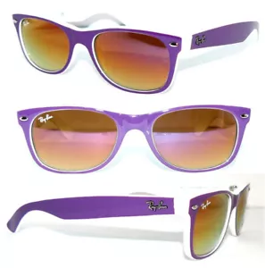 Ray Ban SONNENBRILLE WEIß PINK VERSPIEGELT RB 2132 790 NEW WAYFARER 2140 BRILLE - Bild 1 von 7