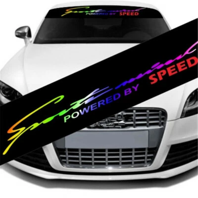 Windshield Decal Car Sticker Colorful Reflective Graphics Window Decoration  - Image 1 of 4