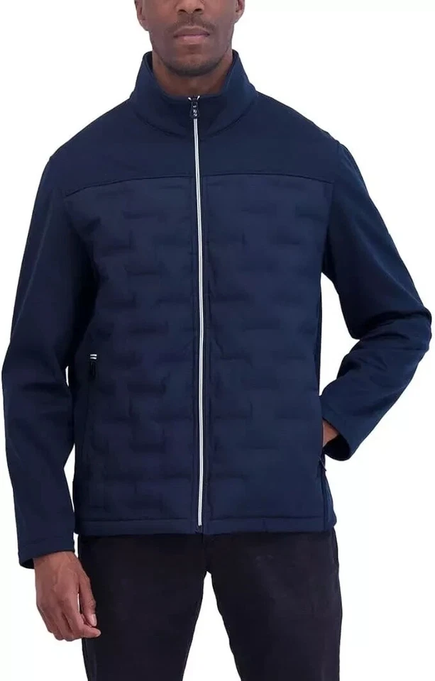 Nautica Men’s Mixed Media Water Resistant Jacket - Image 1 of 1
