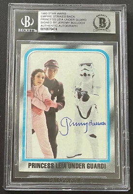 Jeremy Bulloch "LT Sheckil" Signed "STAR WARS" 1980 Rookie Card (RC) BAS Beckett - Image 1 of 2