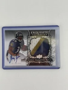 2008 Upper Deck EC Ray Rice NFL Baltimore Ravens Auto 3 Color Patch Rookie 72/75 - Picture 1 of 2