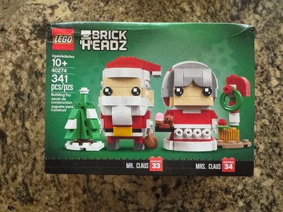 LEGO BRICKHEADZ: Mr. & Mrs. Claus (40274) NUEVO PRECINTADO - CAJA DAÑADA Foto 1 de 3