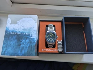 Spinnaker Fleuss Limited Edition Blue Pearl Dial Automatic Wristwatch - Picture 1 of 7