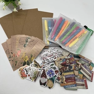 Lotto libri annotazioni evidenziatori Wd adesivi ornamento vuoti piccoli blocchi appunti - Foto 1 di 11