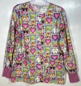 Chaqueta Médica Top Mujer Talla XS Extra Pequeña Dentista Dentista Dental Higienista Vaca Rana - Imagen 1 de 4