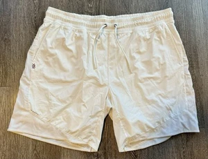 Rhone Shorts 7" Mens 2XL White Stretch Mako Tech Gym - Picture 1 of 7