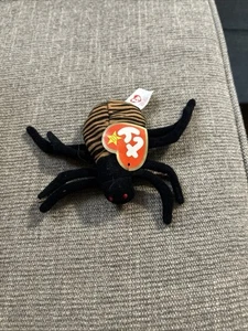 Vintage Ty Teenie Beanie Baby Spinner The Spider Retired - Picture 1 of 4