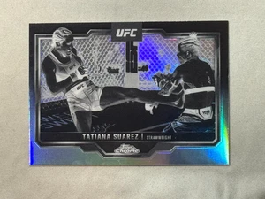 2025 Topps Chrome UFC Negative Refractor Tatiana Suarez Rookie RC #72 - Picture 1 of 2