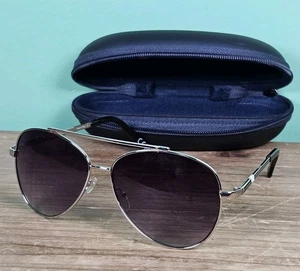 Tommy Hilfiger Rumi WN OL581 Aviator Sunglasses Silver Frame w/Dark Lens - Picture 1 of 6