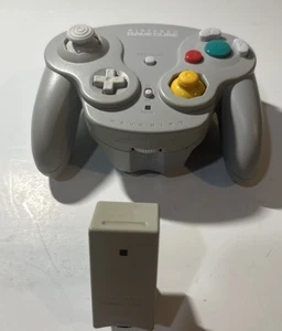 Nintendo GameCube WaveBird - Gray Wireless Controller W/ Receiver/ Tested - Picture 1 of 10
