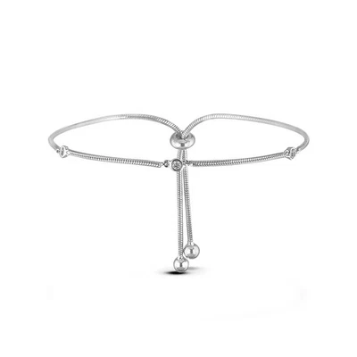 Canadian Trilogy Diamond Bracelet in 925 Sterling Silver — 第 1/4 张图片