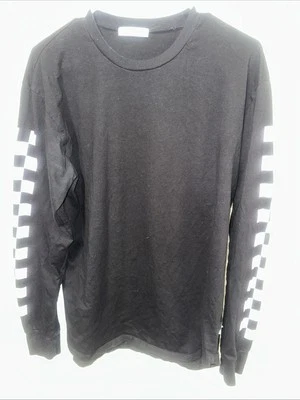 Camiseta de hombre EPTM suave manga larga con brazos a cuadros talla L Foto 1 de 3