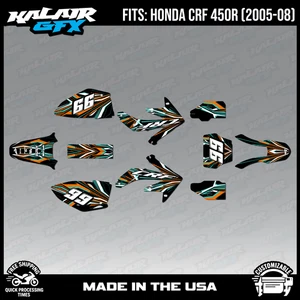 Graphics Kit for HONDA CRF450R (2005-2008) Prime Series - Orange - Picture 1 of 4