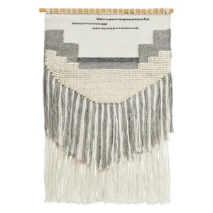 Tangier Handmade Ivory Grey Tribal Decor Wall Hanging **FREE DELIVERY** - Picture 1 of 1