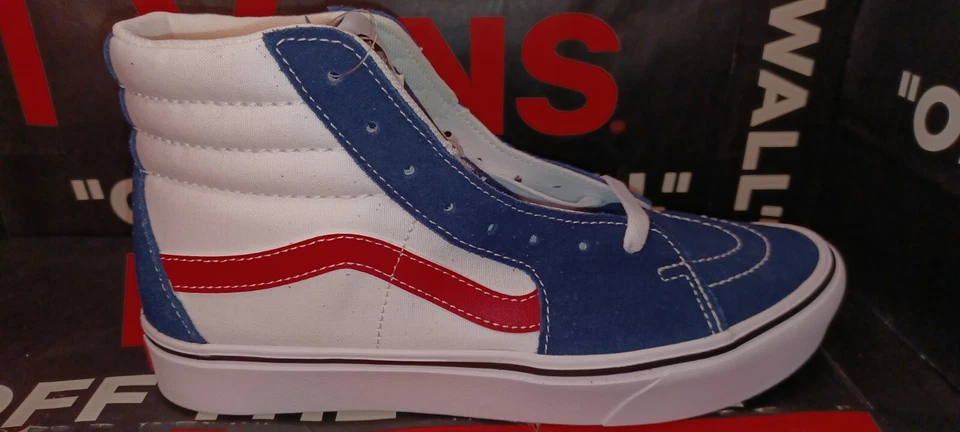 Vestido Vans Sk8-Hi Mixto MEedia Tri-Tono Azul/Blanco Verdadero  Foto 1 de 1