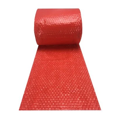 UBMOVE Small Bubble Red Wrap - 12" x 120' perforated every 12" - Image 1 of 4