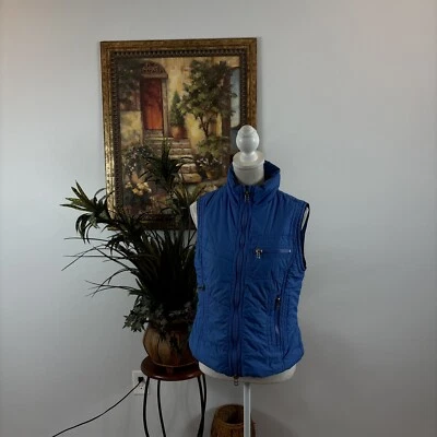 RAFAELLA Women’s Blue Outdoor Vest/Quilted. Size M Strong Zipper, Insulated - Image 1 of 4