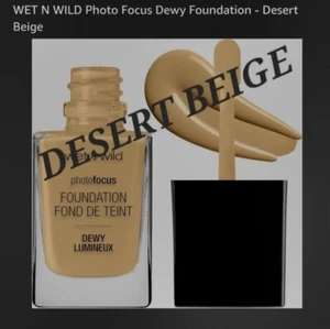 Wet n Wild Photo Focus Dewy Desert Beige Liquid Foundation New - Picture 1 of 4