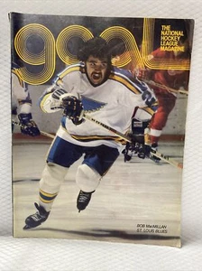 NHL Hockey Vintage Goal Buffalo Sabres Magazine 1970 Blues Bob Macmillan Program - Picture 1 of 4