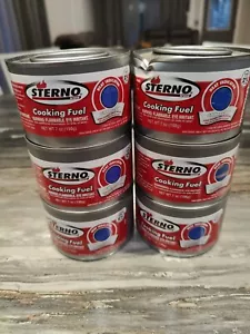 6 Sterno Kochbrennstoff 2-1/4 Std. 7 Oz. Dose - 1 Dose ist beschädigt. - Bild 1 von 4