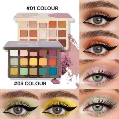 15 Color Highlight Matte Eyeshadow Palette Smoky Nude Glitter Eye Shadow Pallete - Image 1 of 4
