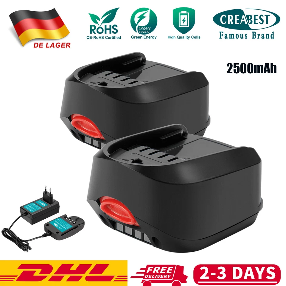 Akku/Ladegerät Für Bosch 1600A005B0 PBA PSM 18 LI Uneo Maxx 2500mAh 18V Li-ion - Bild 1 von 4