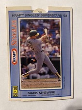 Mark McGwire 1993 Kraft Singles Superstars #10  Baseball Card