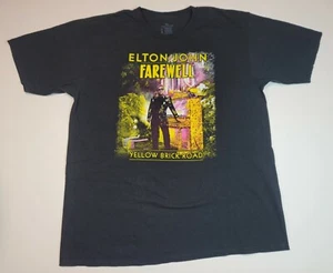 Elton John Tour T-Shirt Mens XL. Farewell Tour Tee Double Sided Black - Picture 1 of 10
