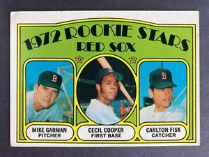 1972 Topps #79 Red Sox Rookie Stars : Carlton Fisk RC / Cecil Cooper RC HOF! - Picture 1 of 2