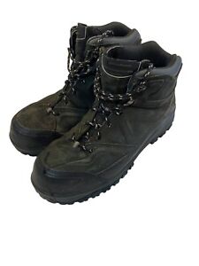Redwing 6608 TRBO 5" Work Boots Mens 10.5 EE Black Suede Waterproof Steel Toe