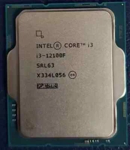 NEW Intel  i3-12100F LGA 1700 quad-core 3.30GHz desktop CPU processor i3 12100f - Picture 1 of 1