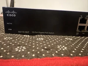 Cisco SG110-16HP Gigabit Switch - 16-Port 10/100/1000, PoE - Picture 1 of 4