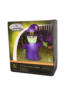 Gemmy Halloween Airblown Attitude Witch 3.5 Ft Lighted, - Picture 1 of 2