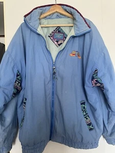 Vintage Blue Rip Curl World Champions Blue Jacket Nylon Size Large VGC 🔥 Banger - Picture 1 of 12