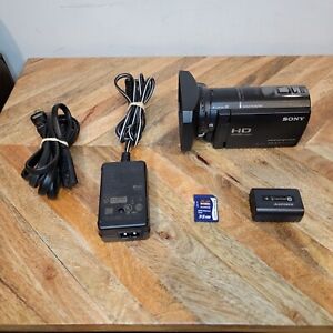 Sony Handycam HDR-CX580V Camcorder 1080P VIDEO 20.4 MP + Battery + Charger