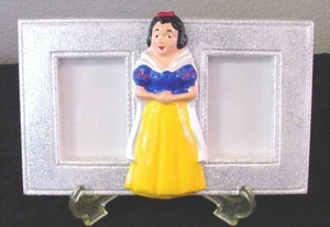 NEW Unique Handmade 2 Pic Picture Photo Memory Frame with Easel Snow White - Picture 1 of 2