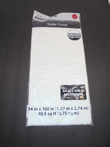 Plastic Party Table Cover Printed Lace 54 x 108 - Picture 1 of 4